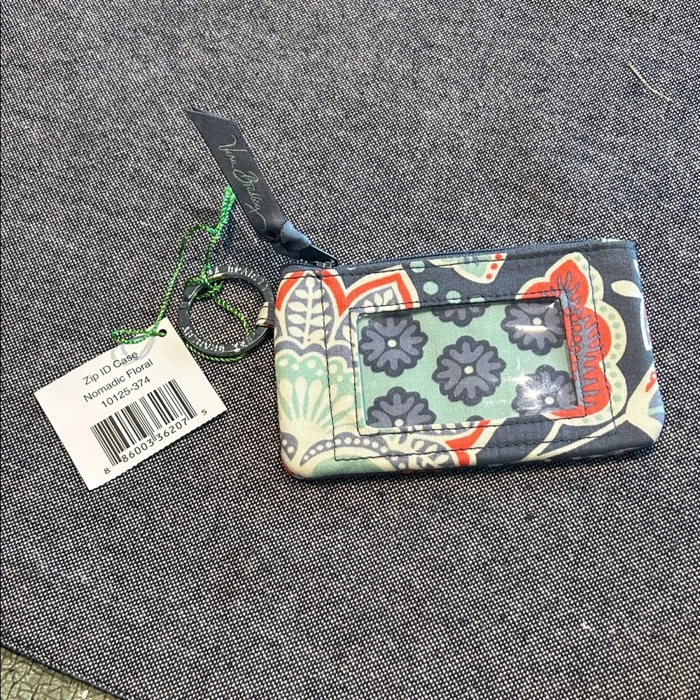 Vera Bradley Zip ID Case in Nomadic Floral NWT